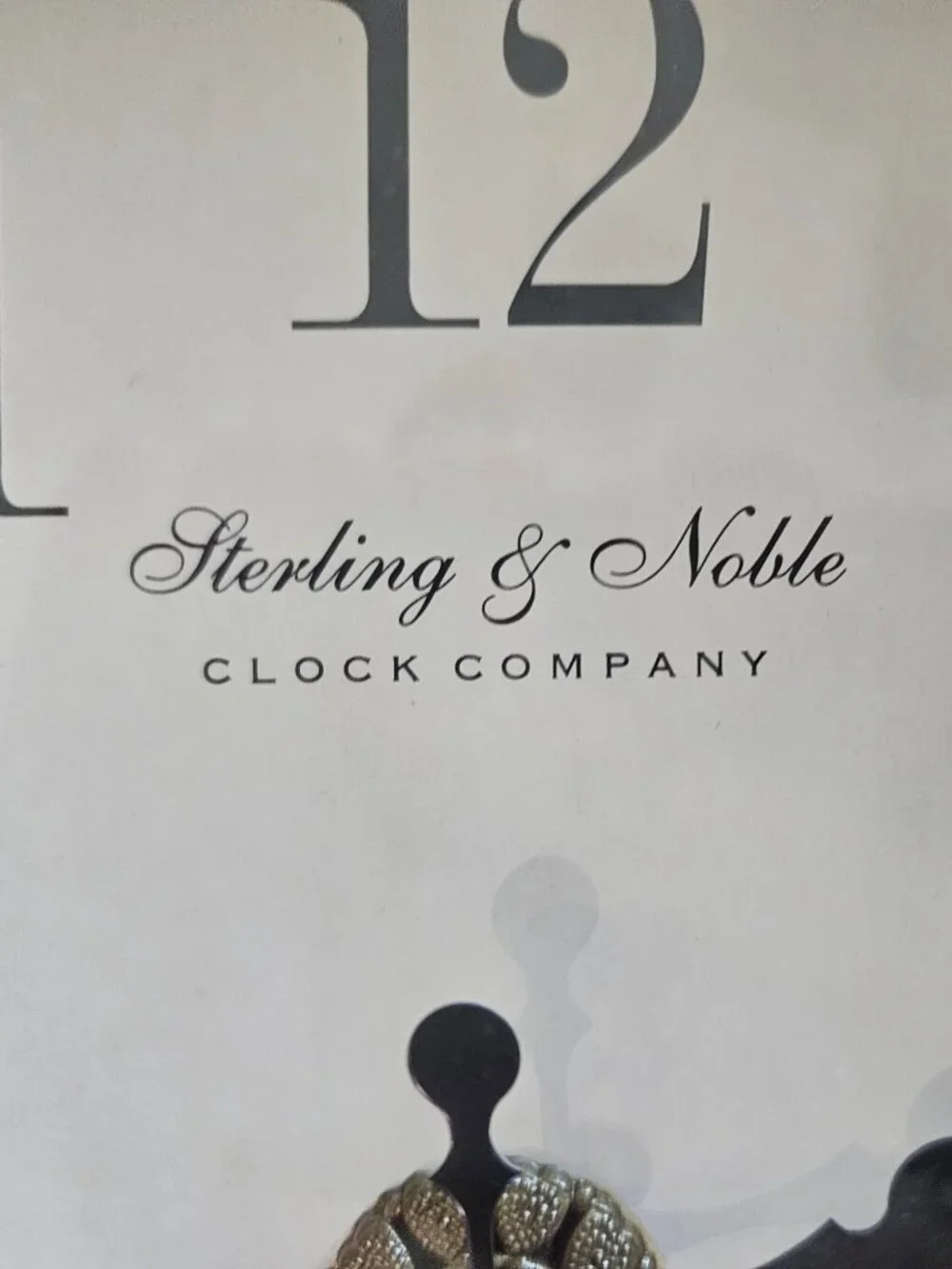 Vintage Sterling and Noble Quartz Wood Wall Clock